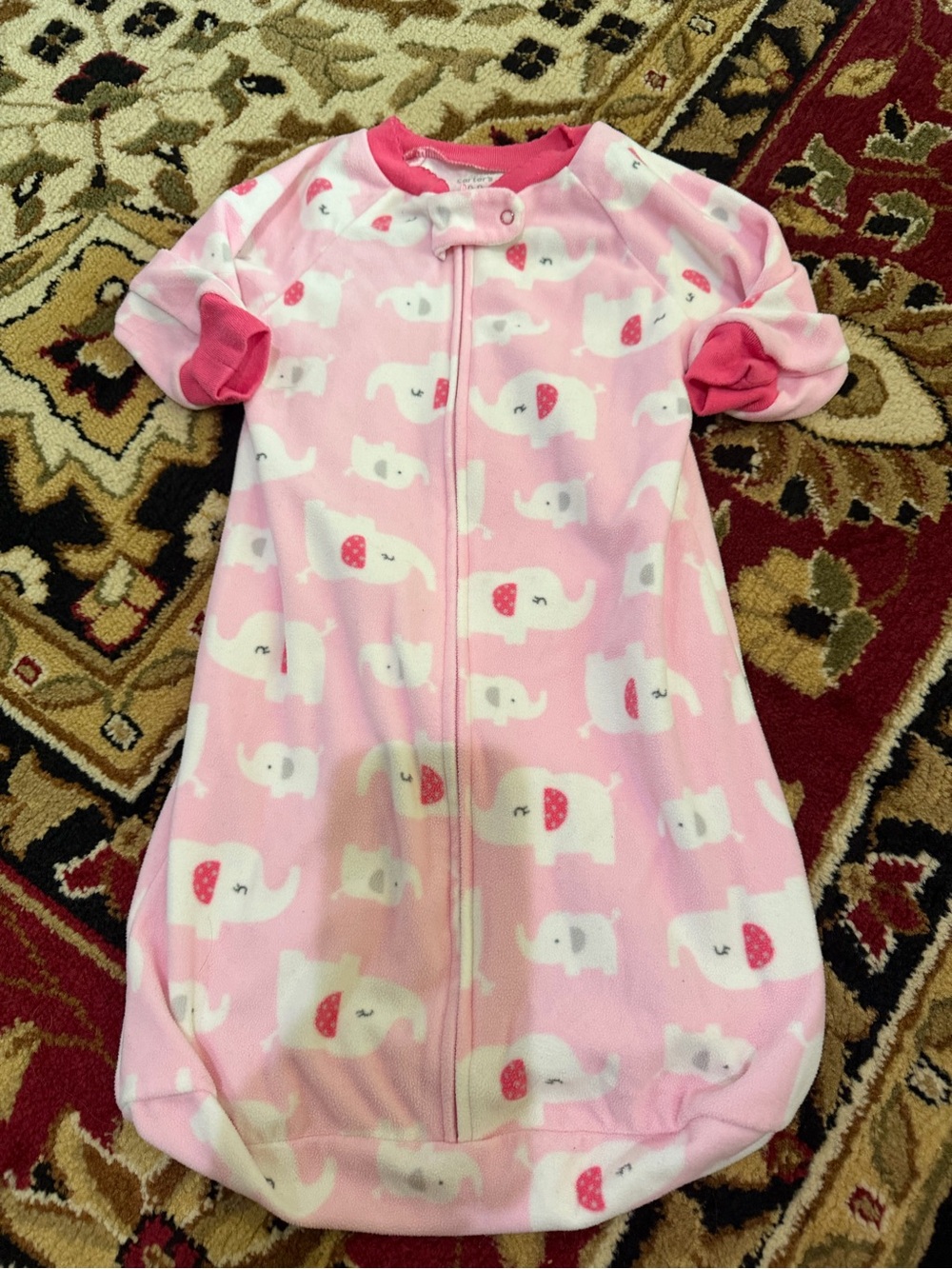 10/20 Carter's Pink Elephant Sleep Sack